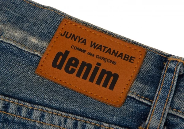 ジュンヤワタナベ コムデギャルソン デニムJUNYA WATANABE COMME des GARCONS denim ハードクラッシュデニムパンツ インディゴL K-108401_017