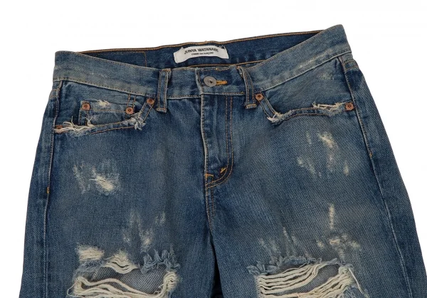 ジュンヤワタナベ コムデギャルソン デニムJUNYA WATANABE COMME des GARCONS denim ハードクラッシュデニムパンツ インディゴL K-108401_002