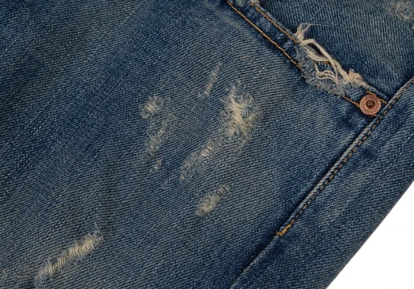 ジュンヤワタナベ コムデギャルソン デニムJUNYA WATANABE COMME des GARCONS denim ハードクラッシュデニムパンツ インディゴL K-108401_007