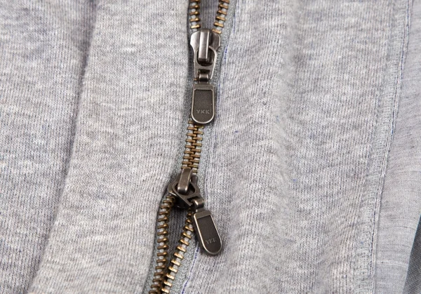 アツロウタヤマATSURO TAYAMA コットンフード収納バイカラースウェットライダースジャケット グレー青36 K-108404_012