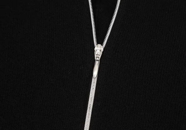 アツロウタヤマATSURO TAYAMA カシミヤ混フルジップドルマンニット 黒36 K-108405_004