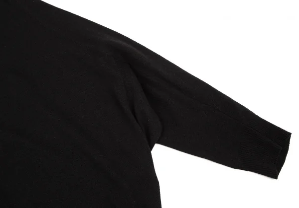 アツロウタヤマATSURO TAYAMA カシミヤ混フルジップドルマンニット 黒36 K-108405_006