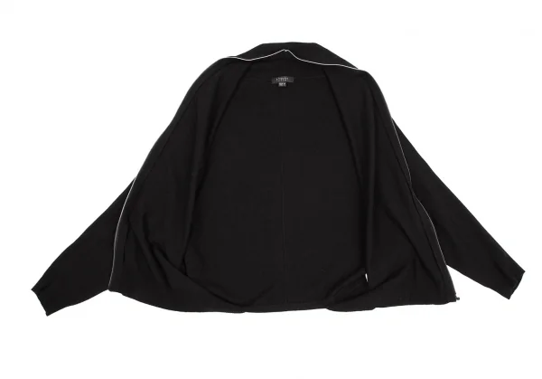 アツロウタヤマATSURO TAYAMA カシミヤ混フルジップドルマンニット 黒36 K-108405_009