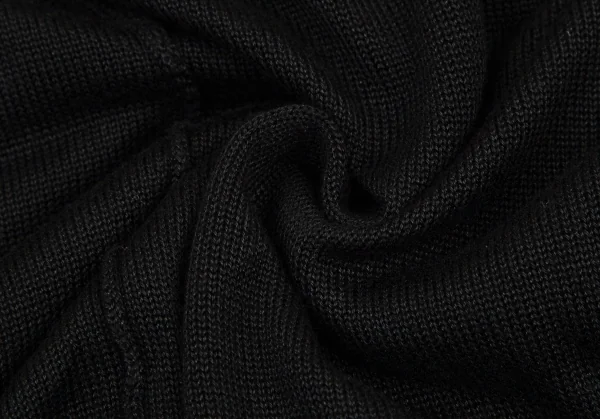 アツロウタヤマATSURO TAYAMA シルク混ペーストデザインニットカーディガン 黒36 K-108433_015