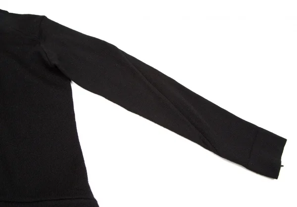 アツロウタヤマATSURO TAYAMA ウール螺旋ファスナーデザインニットセーター 黒36 K-108434_005