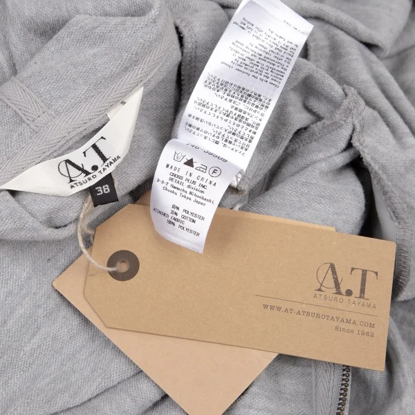 ATSURO TAYAMA Shirt Layered Zip Front Sweat Parka K-108435_013