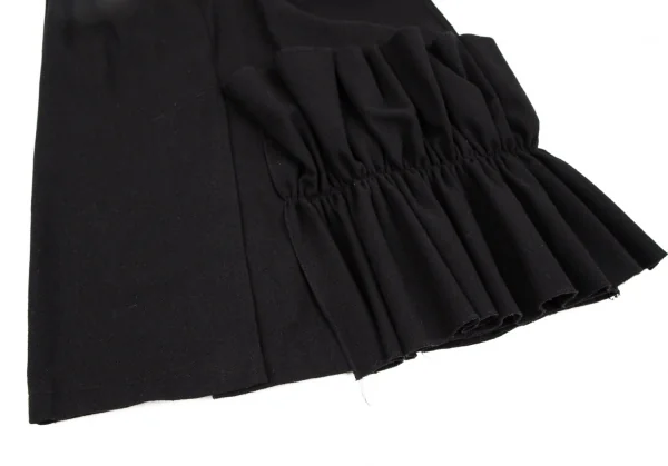 スナオクワハラsunao kuwahara I.S. ウールギャザーペーストデザインスカート 黒M K-108439_005