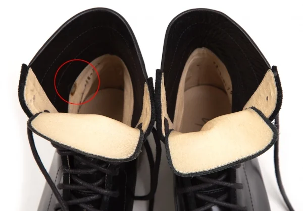 ヨウジヤマモト ファム×ヒロムタカハラYohji Yamamoto FEMME×HIROMU TAKAHARA スウェード切替レザーブーツ 黒3(24位) K-108449_009