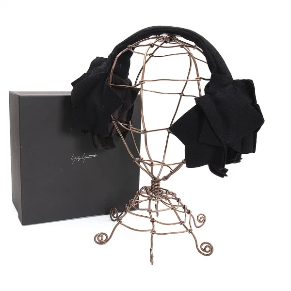 ヨウジヤマモト ファムYohji Yamamoto FEMME 多重フェルトパッチ耳あて