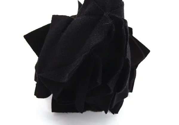 ヨウジヤマモト ファムYohji Yamamoto FEMME 多重フェルトパッチ耳あて 黒 K-108458_005