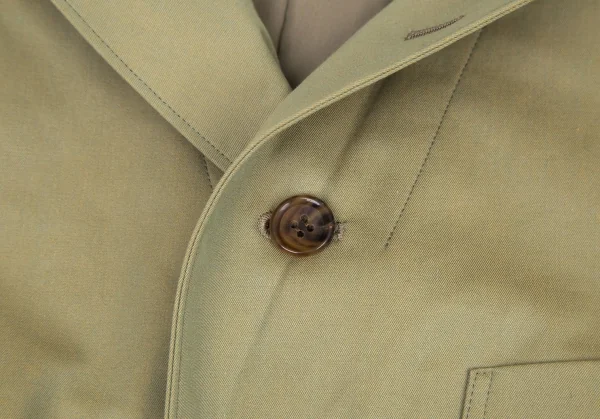 ジュンヤワタナベ コムデギャルソンJUNYA WATANABE COMME des GARCONSコットンピークドラペル4Bジャケット 玉虫カーキM K-108479_004