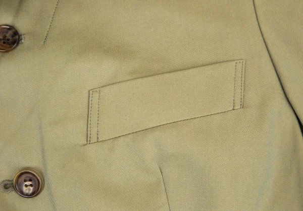 ジュンヤワタナベ コムデギャルソンJUNYA WATANABE COMME des GARCONSコットンピークドラペル4Bジャケット 玉虫カーキM K-108479_005