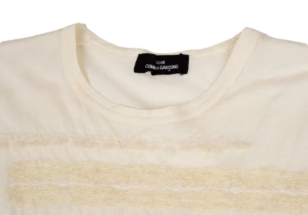 トリココムデギャルソンtricot COMME des GARCONS コットンフェルト刺繍タンクトップ 生成りM位 K-108484_004