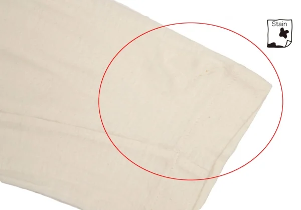 トリココムデギャルソンtricot COMME des GARCONS コットンフェルト刺繍バックボタン留めカットソー 生成りM位 K-108485_010