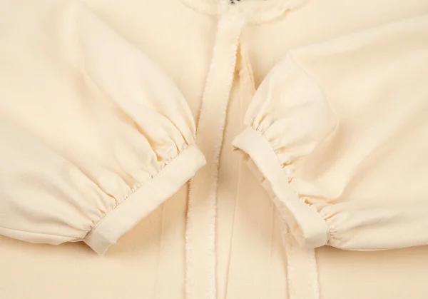 トリココムデギャルソンtricot COMME des GARCONS モヘヤ混シルクウールリボンカーディガン ベージュS K-108489_009