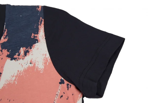 ヴィヴィアンウエストウッド レッドレーベルVivienne Westwood Red Label コットンオーブワンポイント刺繍グラフィックTシャツ 紺白ピンク1 K-108493_004