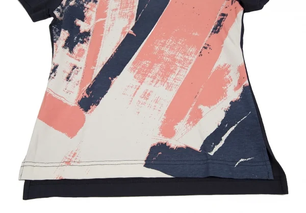 ヴィヴィアンウエストウッド レッドレーベルVivienne Westwood Red Label コットンオーブワンポイント刺繍グラフィックTシャツ 紺白ピンク1 K-108493_005