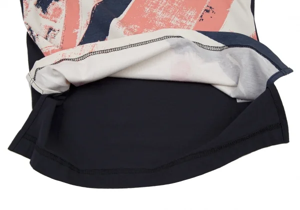 ヴィヴィアンウエストウッド レッドレーベルVivienne Westwood Red Label コットンオーブワンポイント刺繍グラフィックTシャツ 紺白ピンク1 K-108493_007