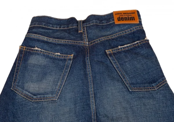 ジュンヤワタナベ コムデギャルソンJUNYA WATANABE COMME des GARCONSdenim 解体再構築デニムスカート インディゴM K-108502_010