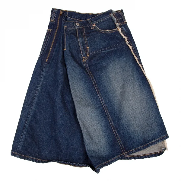 ジュンヤワタナベ コムデギャルソンJUNYA WATANABE COMME des GARCONSdenim 解体再構築デニムスカート インディゴM K-108502_002