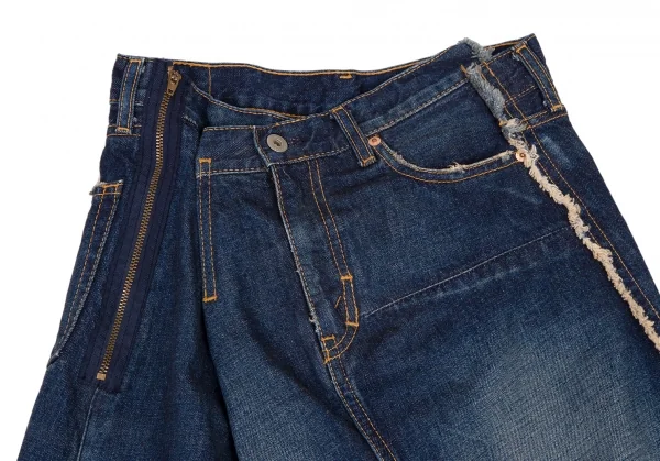 ジュンヤワタナベ コムデギャルソンJUNYA WATANABE COMME des GARCONSdenim 解体再構築デニムスカート インディゴM K-108502_003