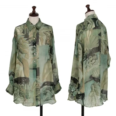 ドルチェ&ガッバーナDOLCE&GABBANA ポリヴィーナス誕生プリントシャツ