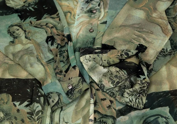 ドルチェ&ガッバーナDOLCE&GABBANA ポリヴィーナス誕生プリントシャツ 緑他40 K-108518_007