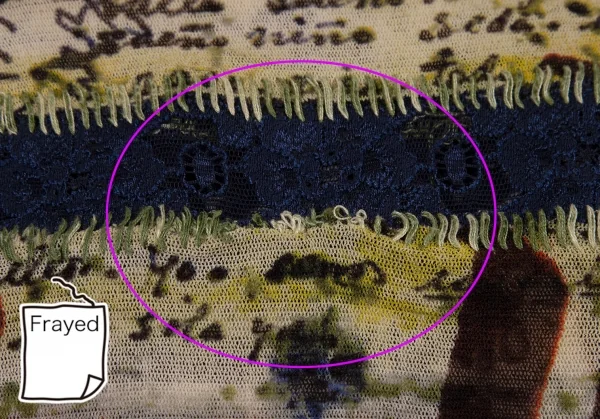 ジャンポールゴルチエ マイユJean Paul GAULTIER AILLE レース切替グラフィティプリントパワーネットトップス マルチM K-108527_015