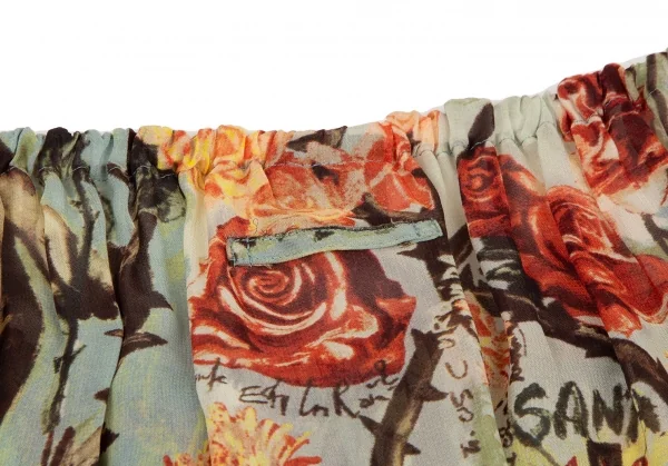 ジャンポールゴルチエ ファムJean Paul GAULTIER FEMME ローズグラフィックプリントチュニックブラウス マルチ40 K-108533_014