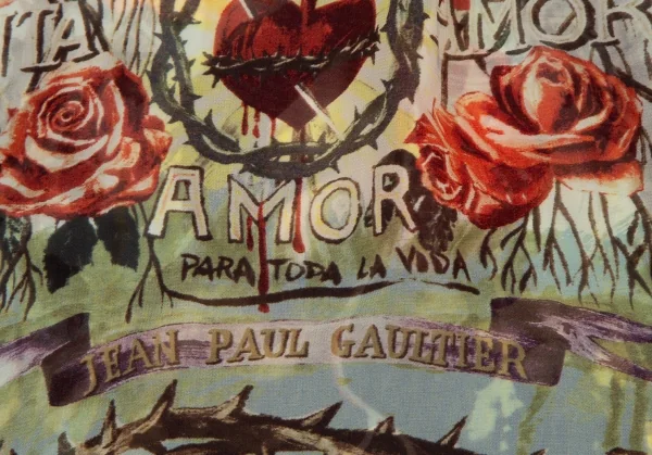 ジャンポールゴルチエ ファムJean Paul GAULTIER FEMME ローズグラフィックプリントチュニックブラウス マルチ40 K-108533_015