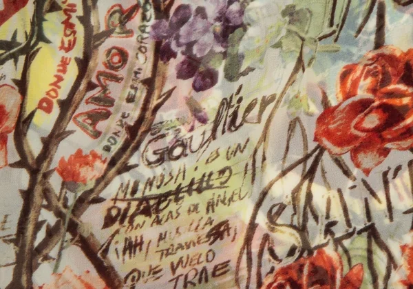 ジャンポールゴルチエ ファムJean Paul GAULTIER FEMME ローズグラフィックプリントチュニックブラウス マルチ40 K-108533_016