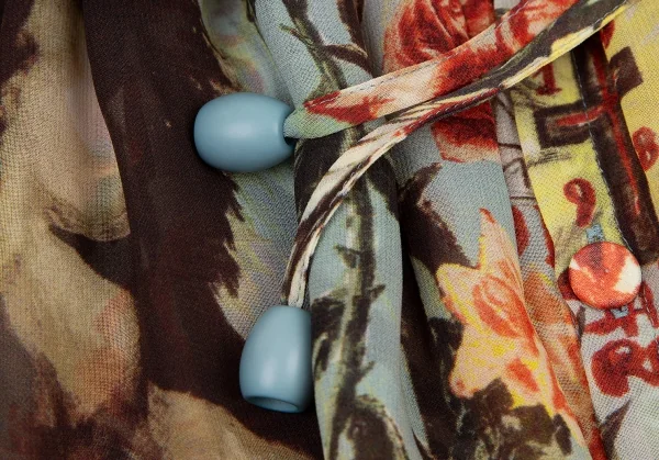 ジャンポールゴルチエ ファムJean Paul GAULTIER FEMME ローズグラフィックプリントチュニックブラウス マルチ40 K-108533_005