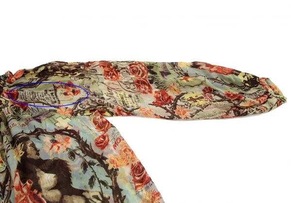 ジャンポールゴルチエ ファムJean Paul GAULTIER FEMME ローズグラフィックプリントチュニックブラウス マルチ40 K-108533_006