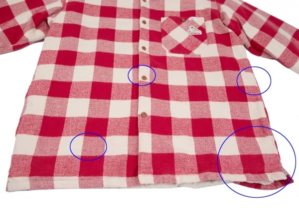 Papas Padding Check Flannel Cotton Jacket K-108560_010