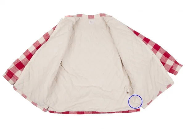 Papas Padding Check Flannel Cotton Jacket K-108560_014