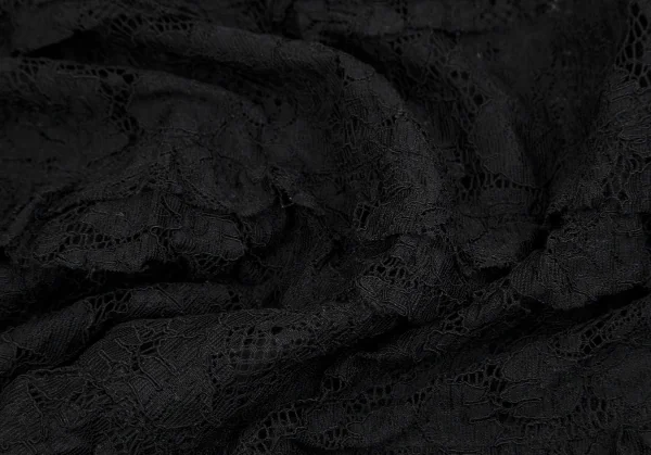 ジュンヤワタナベマンピンク コムデギャルソンJUNYA WATANABE MAN PINK COMME des GARCONS裾カッティングレースシースルースカート 黒M K-108586_013