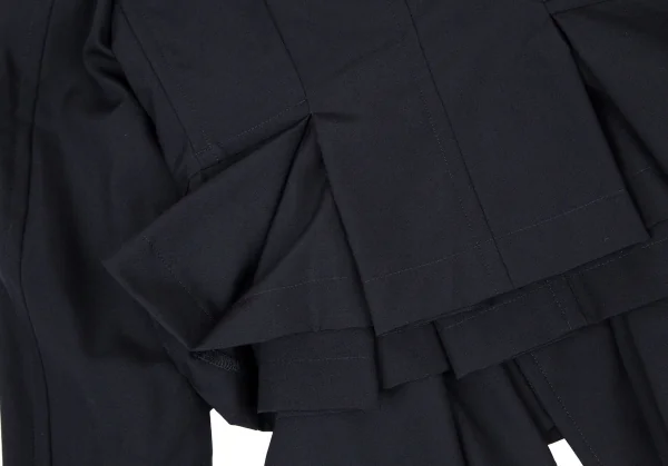 コムデギャルソンCOMME des GARCONS ウールレイヤードポケットデザインジャケット 紺S K-108587_017