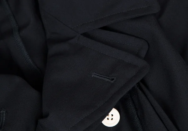 コムデギャルソンCOMME des GARCONS ウールレイヤードポケットデザインジャケット 紺S K-108587_004