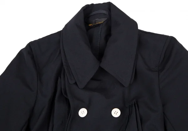 コムデギャルソンCOMME des GARCONS ウールレイヤードポケットデザインジャケット 紺S K-108587_006