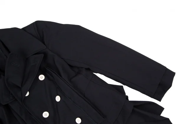 コムデギャルソンCOMME des GARCONS ウールレイヤードポケットデザインジャケット 紺S K-108587_009