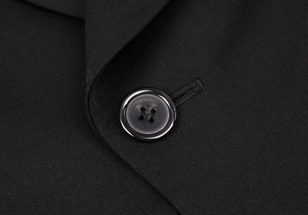 ジュンヤワタナベ コムデギャルソンJUNYA WATANABE COMME des GARCONSウールギャバサイドPVCくり抜きジャケット 黒M K-108590_011