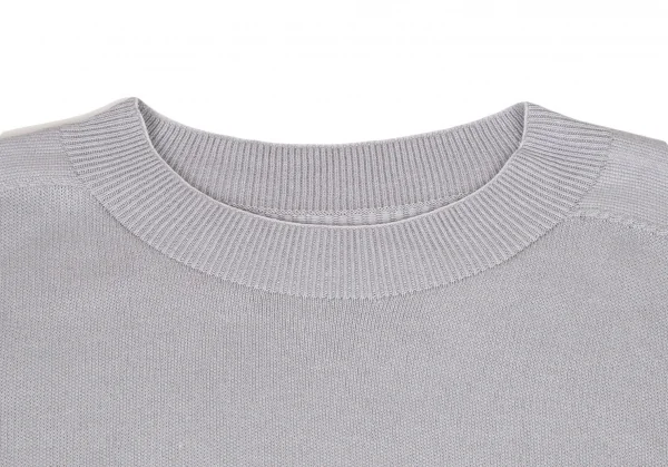 プリーツプリーズPLEATS PLEASE コットンカシミヤニットワンピース グレー3 K-108626_005