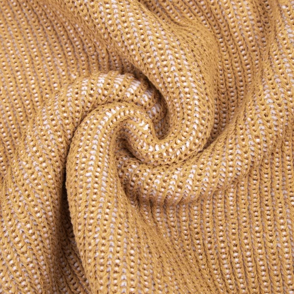 イッセイミヤケISSEY MIYAKE 擬麻加工ペーパーローゲージ半袖ニット ベージュ2 K-108644_009