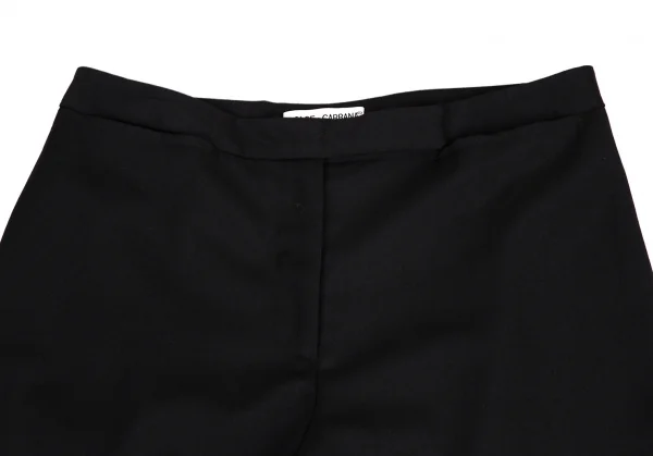 ドルチェ&ガッバーナDOLCE&GABBANA ウール裾ダブルワイドパンツ 黒44 K-108671_002