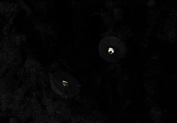 キャサリンハムネットロンドンKATHARINE HAMNETT LONDON コットンレーヨンパイルショールカラーコート 黒M K-108673_007