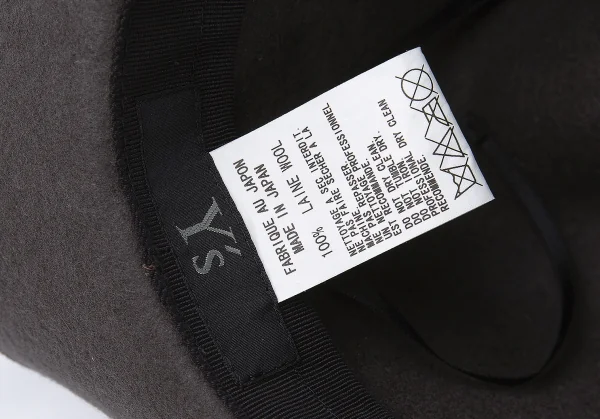 ワイズY's ウールリボンフェルトハット ブルーグレー K-108686_015