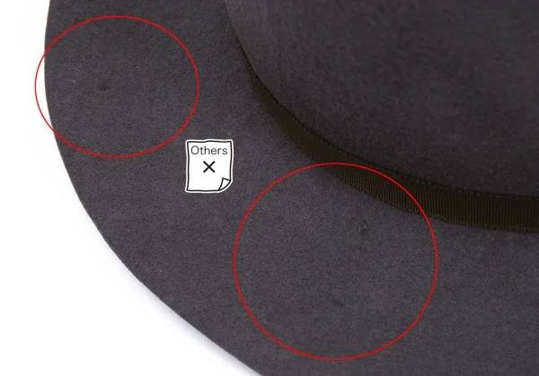 ワイズY's ウールリボンフェルトハット ブルーグレー K-108686_007