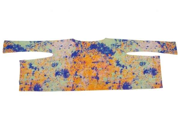 プリーツプリーズPLEATS PLEASE スプラッシュプリントワイドシルエットカットソー マルチM位 K-108690_008