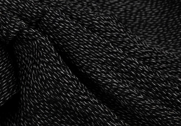 イッセイミヤケISSEY MIYAKE ステッチ編み1Bジャケット 黒白M位 K-108691_011