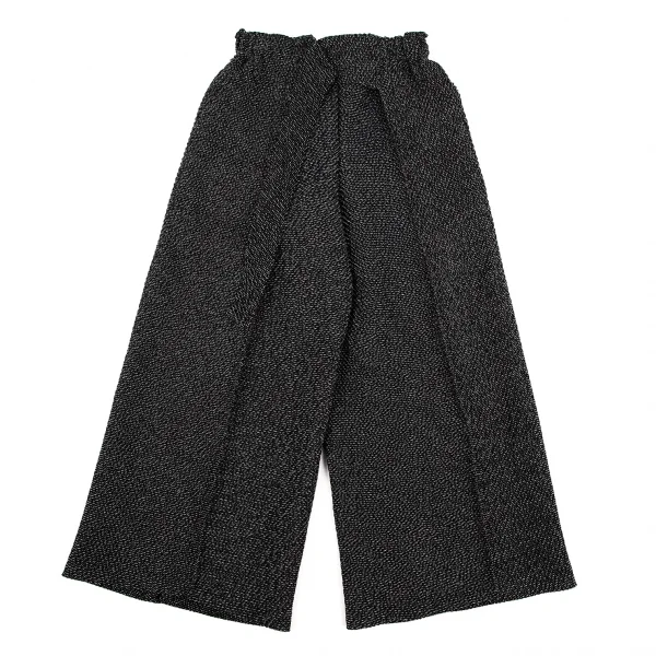 イッセイミヤケISSEY MIYAKE ステッチ編みセットアップ 黒白M位 K-108693_012